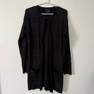 Elie Tahari Black Open Front Women’s Cardigan size Small